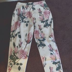 NWT Flower after Flower straight leg pants